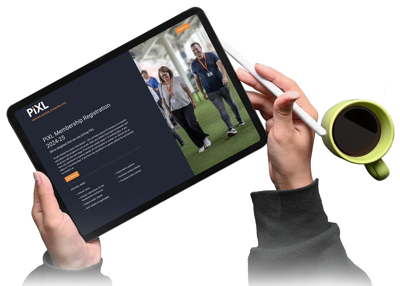 PiXL Membership Renewals interface
